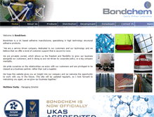 Tablet Screenshot of bondchem.com